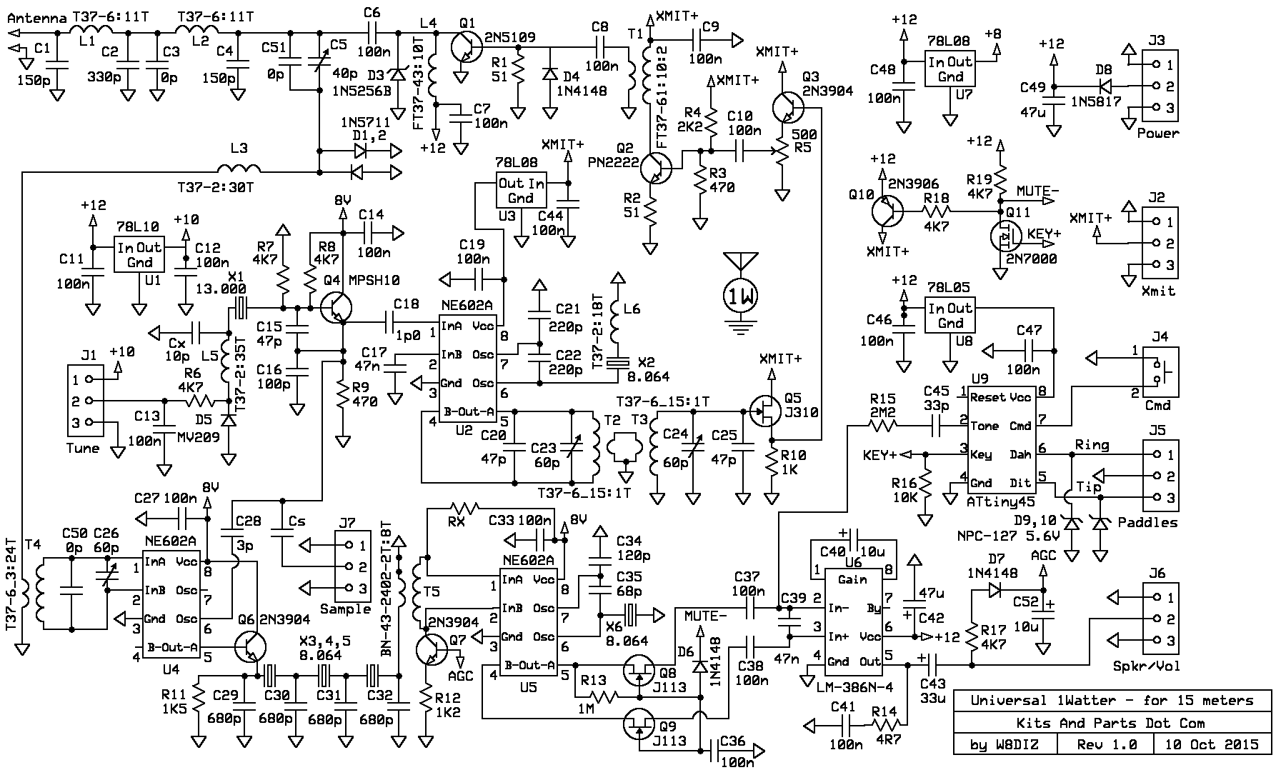 78 12 56. Трансивер Picastar от dk5noa. 40-Метровый трансивер ne602. Микшер NORDFOLK ne602. Dl6zb QRPP 30m.